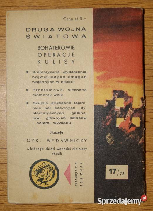 Żółty Tygrys Łuna miastem 1773 Rok wydania 1973 Parczew