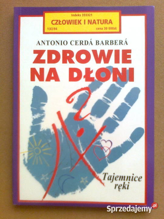 Antonio Cerda Barbera Zdrowie na dłoni mazowieckie Warszawa sprzedam