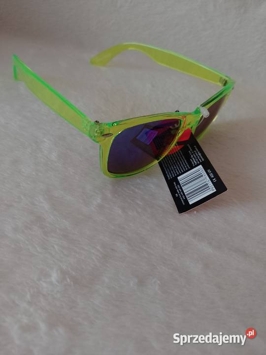 Neonowe zielone okulary przeciwsłoneczne Dla kobiet Okulary małopolskie Kraków