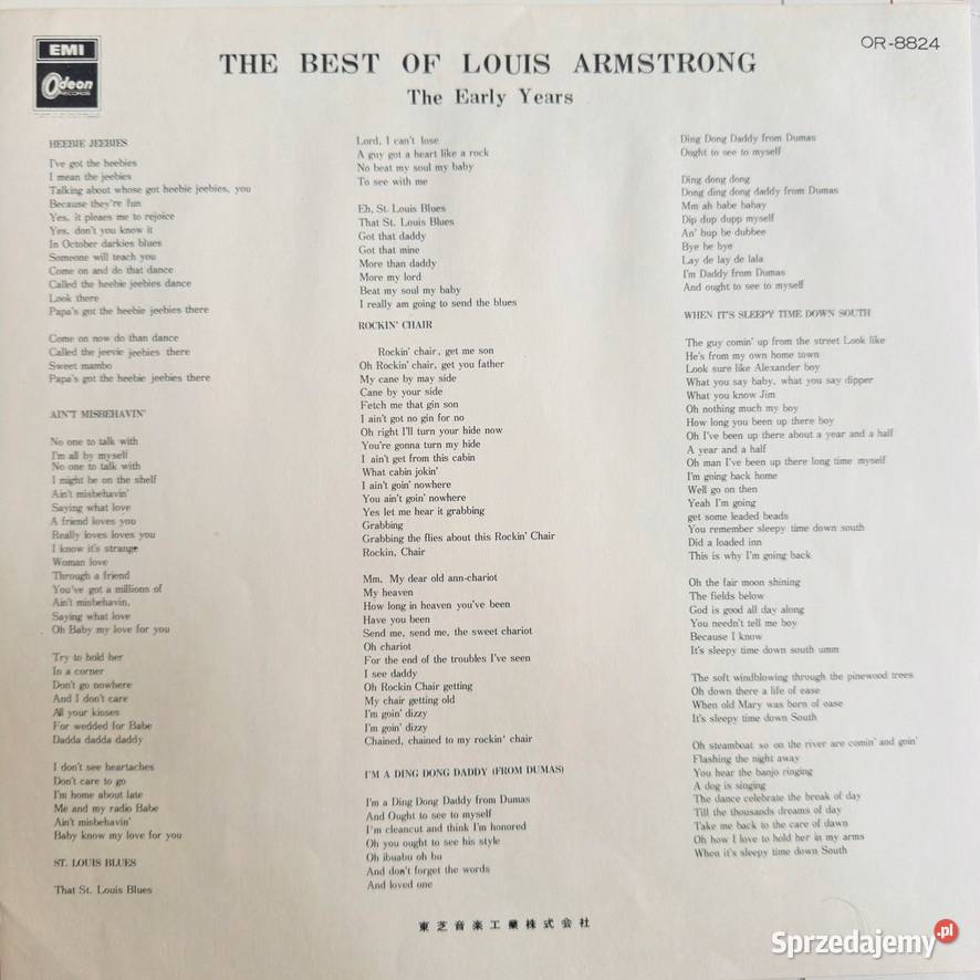 Louis Armstrong The Best Of Louis Armstrong EXNM dolnośląskie Wrocław
