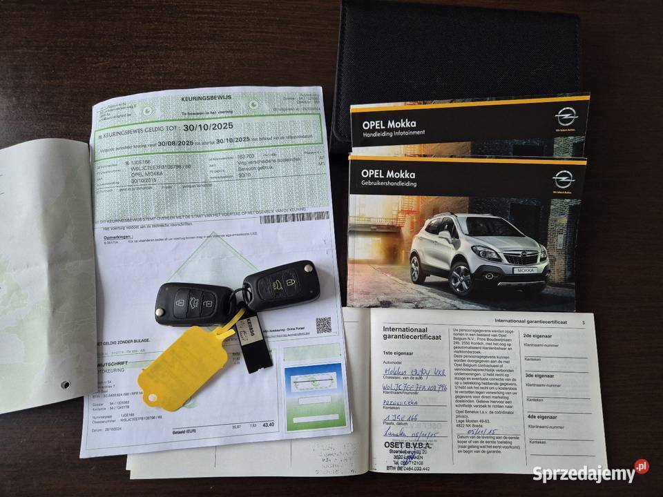 Opel Mokka Cosmo 2015r 16B MPI 116 Manual Serwis klimatyzacja