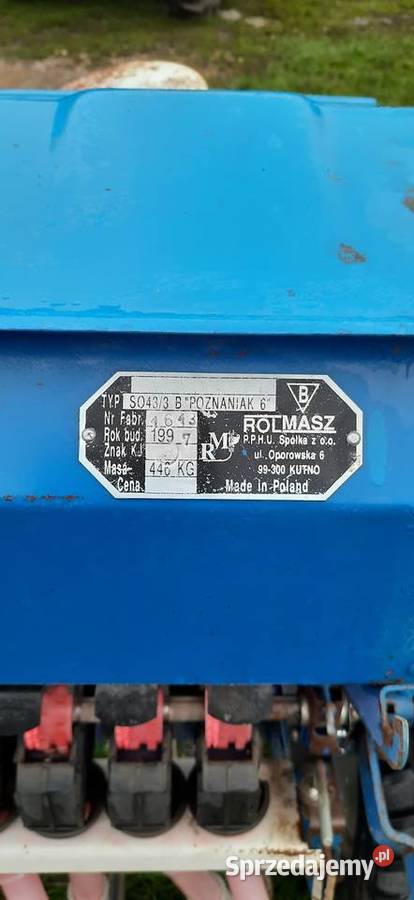 Siewnik poznaniak Rolmasz Kutno 6 nieuszkodzony Kajetanów