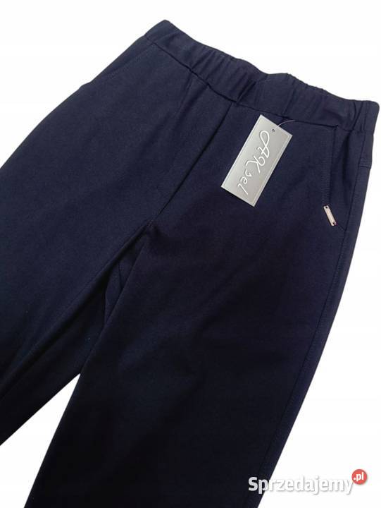 Spodnie damskie plus size Aksel czarne elegancki Wieluń