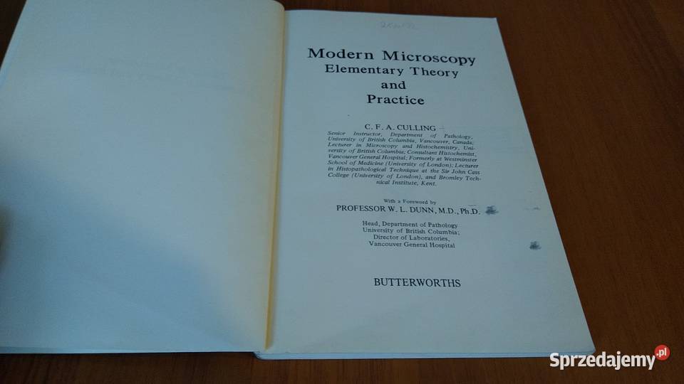 Modern microscopy elementary theory and practice Gdańsk sprzedam