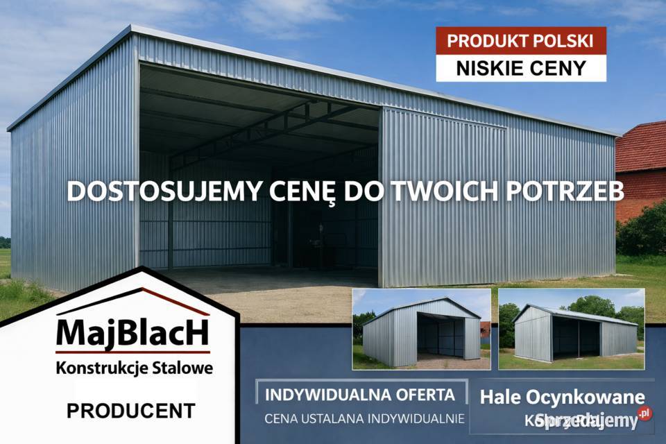 Wiata Otwarta Ocynkowana Garaż Blaszany HALA Zwoleń