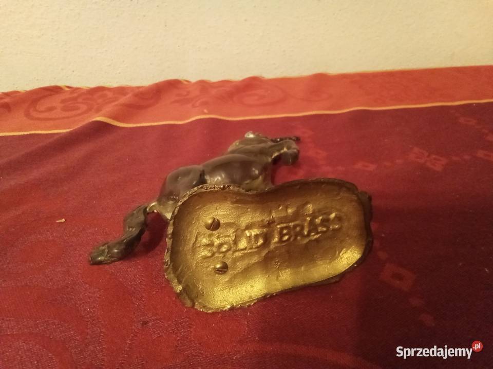 Mała figurka jednorożec mosiężna Warszawa