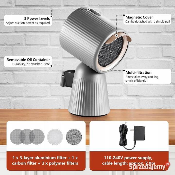 Okap Kuchenny SNDOAS 180mh Silne Ssanie Filtr sprzedam