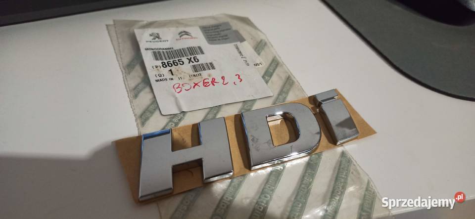 Emblemat HDi Peugeot BOXER Citroen JUMPER Fiat