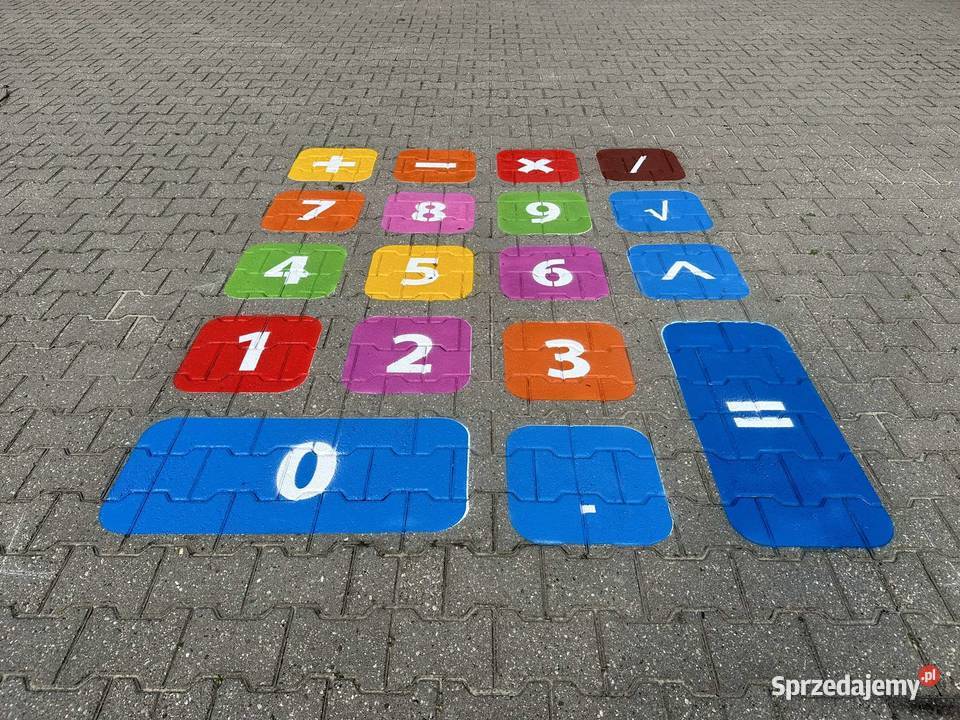 Kalkulator kolorowy gry podwórkowe Strefy Gier Grodzisk Wielkopolski