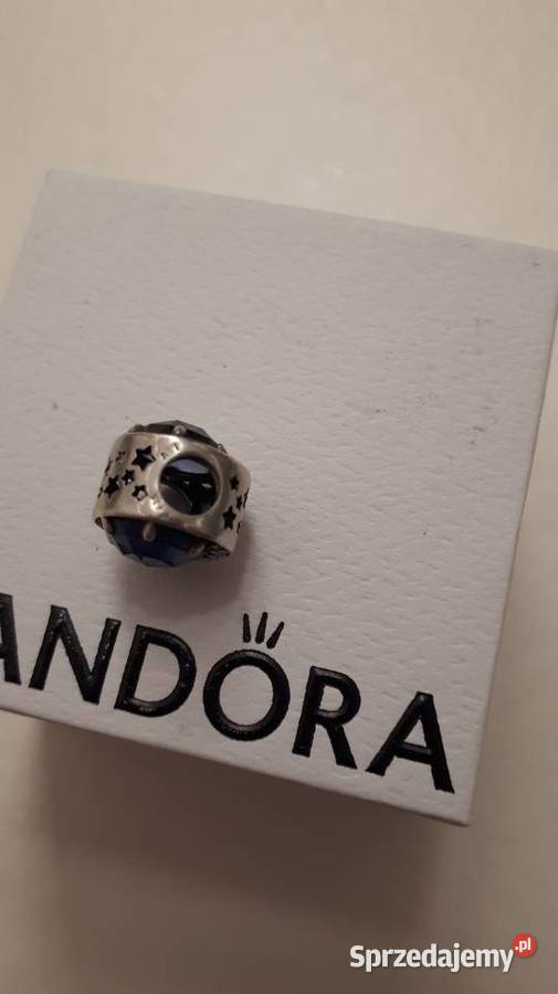 koralik Pandora niebieskie oczko i cyrkonie Radom