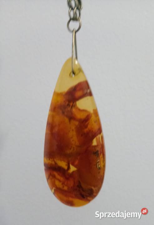 Naszyjnikwisiorek z bursztynami lata70te Naszyjniki podkarpackie Rzeszów