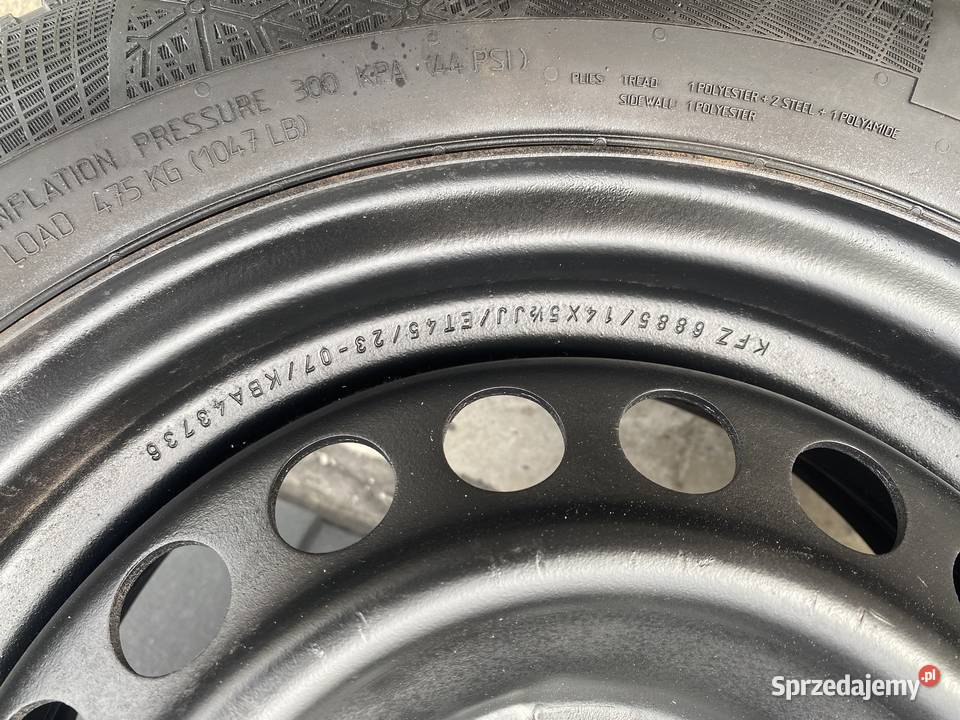 Koła Zimowe 17565 R14 Honda 4x100 2020 4 Stan Zamość