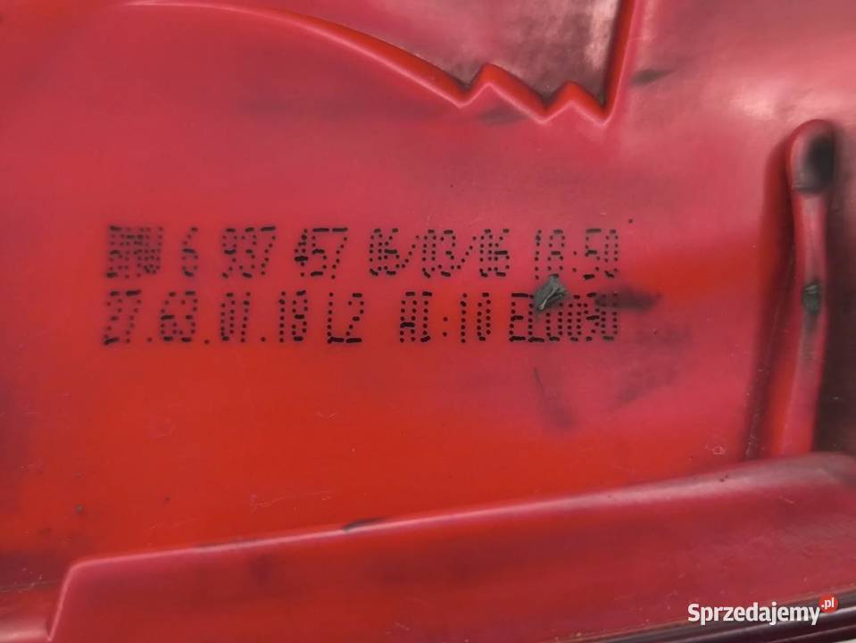 LAMPA PRAWY TYŁ BMW E90 20D 6937457 Lampy cofania