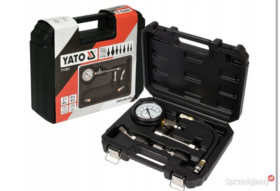 Tester ciśnienia sprężaniakompresji Yato 021 bar Testery  i mierniki Poznań
