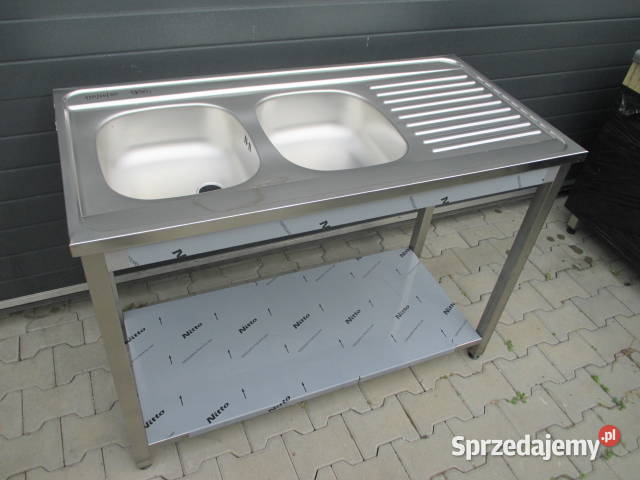 Zlew Gastronomiczny 2 Komorowy Z Półką 1206085 Ostrów Wielkopolski