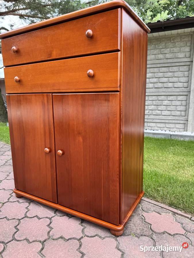 Komoda sosnowa drewniana Skalik kolor olcha Sulbiny