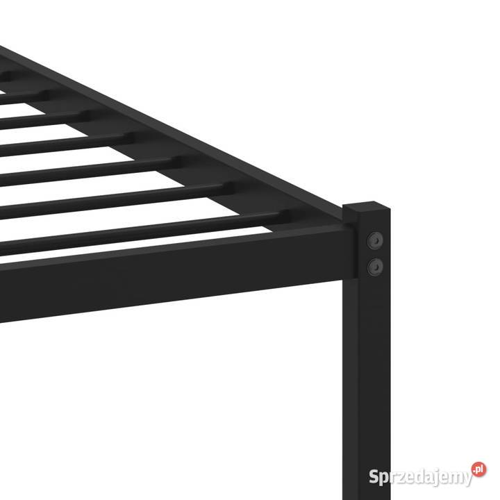 Łóżko Czarne Metalowe Rama Łóżka Metalowa Ze 146cm