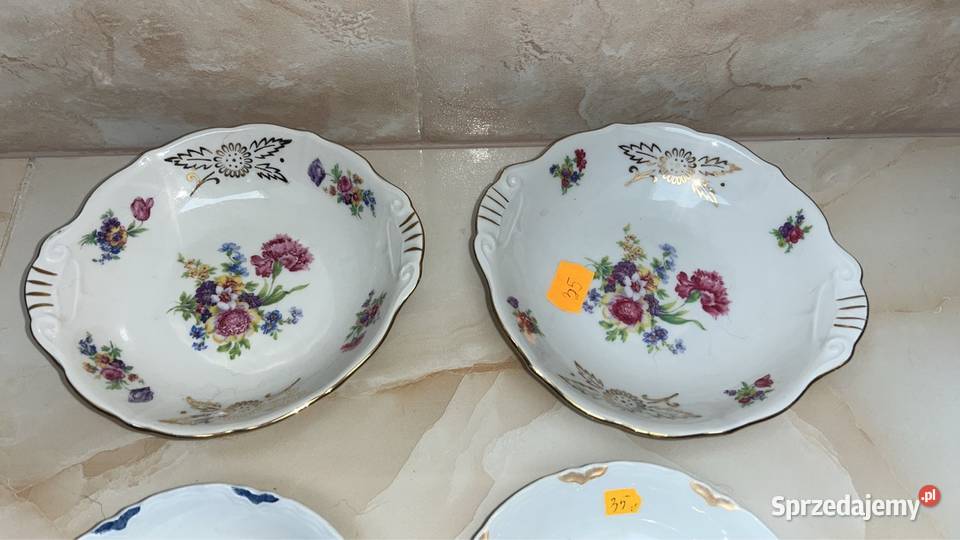 2 porcelanowe miseczki Ręcznie malowane Porcelana i szkło Gdańsk