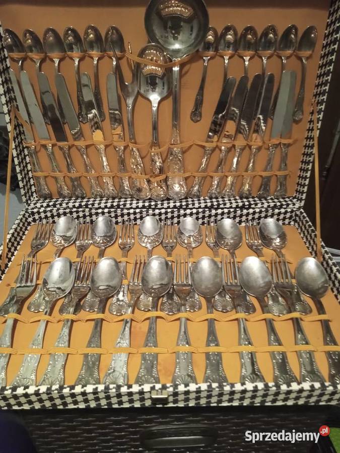 Włoskie sztućce posrebrzane Silver Pilates Sztućce śląskie Tychy sprzedam