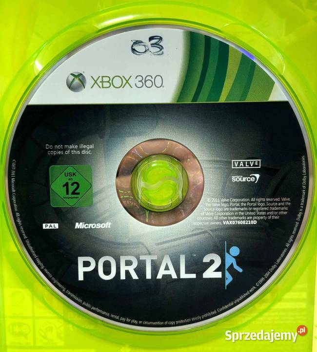 Xbox 360 Portal 2 warmińsko-mazurskie Elbląg