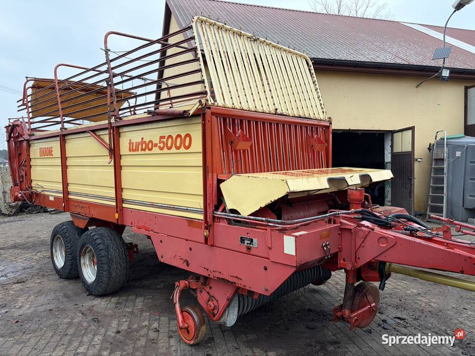 Przyczepa samozbierająca Krone Turbo 5000 Myszyniec