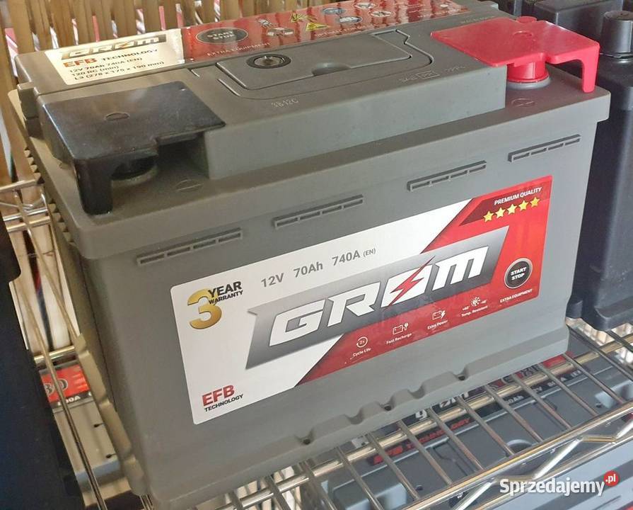 Akumulator GROM EFB START&STOP 70Ah 740A Prawy Plus DTR Kalisz ...