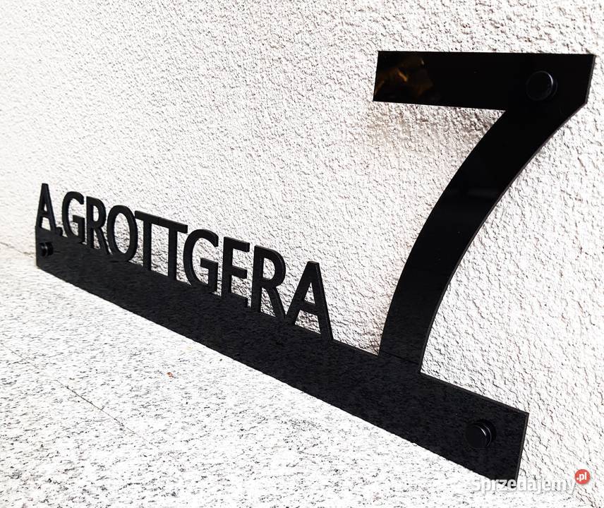 Tabliczka adresowa numer domu ulica Częstochowa