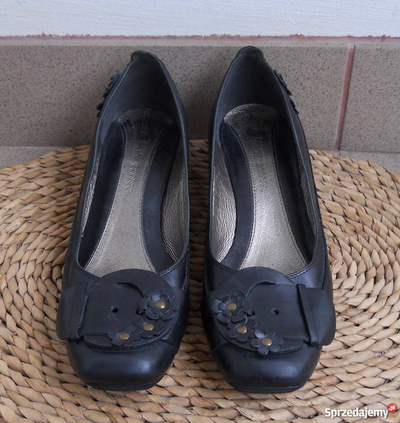 Clarks 100 Skóra wygodne Półbuty Skórzane czarny lubelskie Łęczna