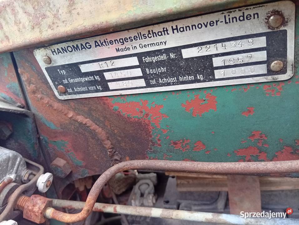 Traktory Hanomag 2 1957 i 1959 odtaimler dolnośląskie Syców