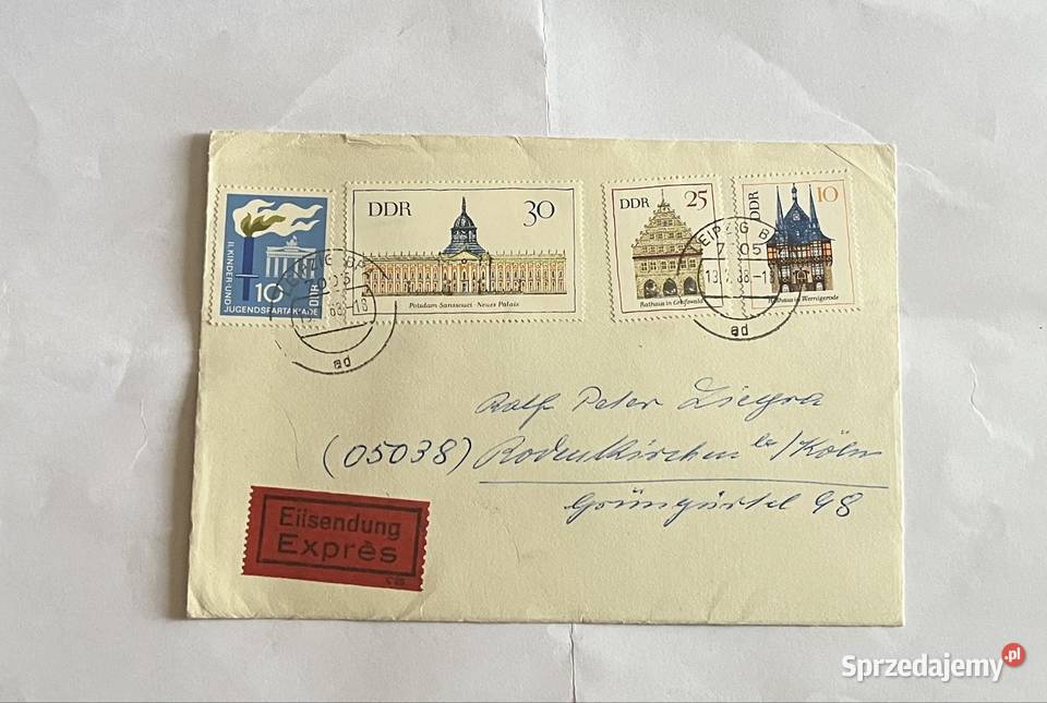 koperta z Niemieckiej Republiki Demokratycznej Grupa