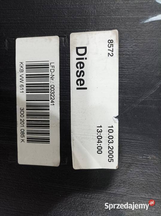 ZBIORNIK PALIWA BAK 30 D POMPA 3D0201085K