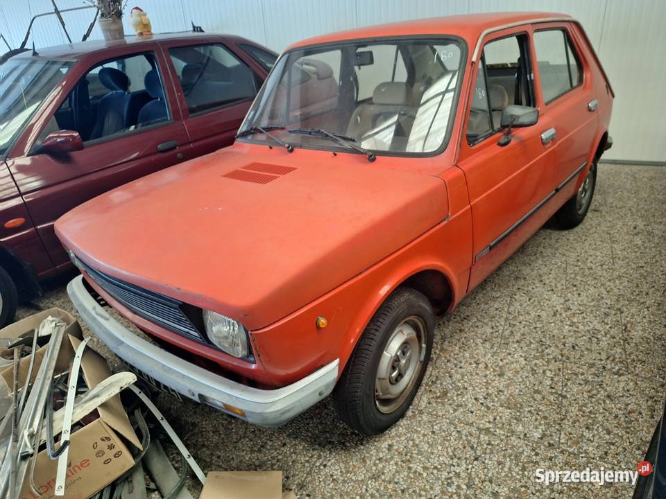 Fiat 127 5 drzwi czerwony bez korozji ładny stan Lębork sprzedam