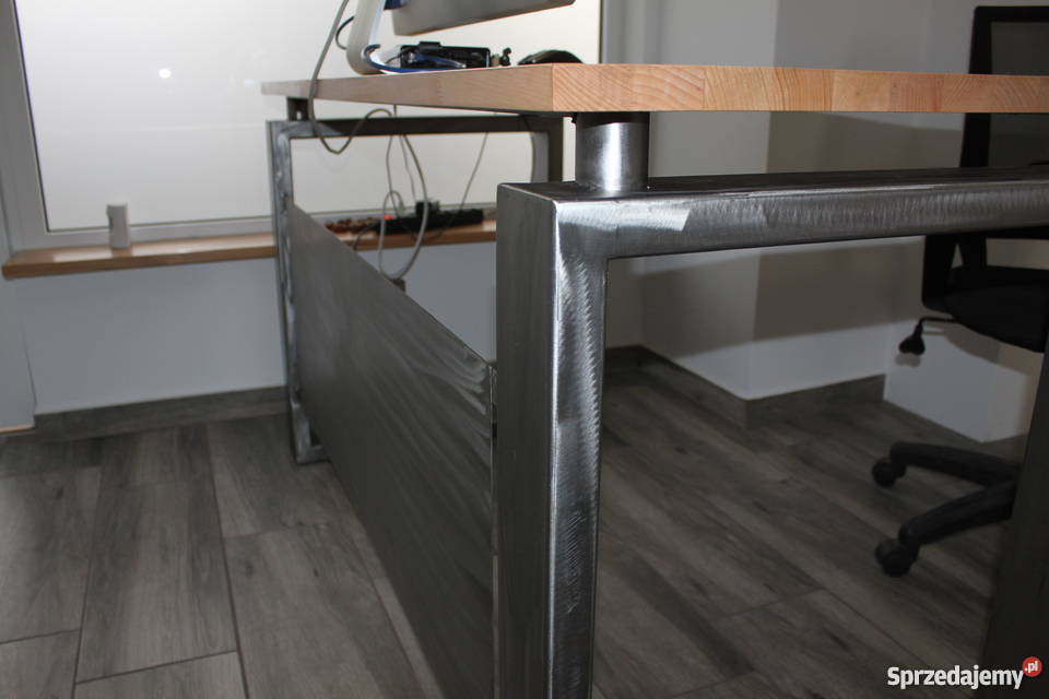 Biurko Metal i Drewno Loft Industrial styl