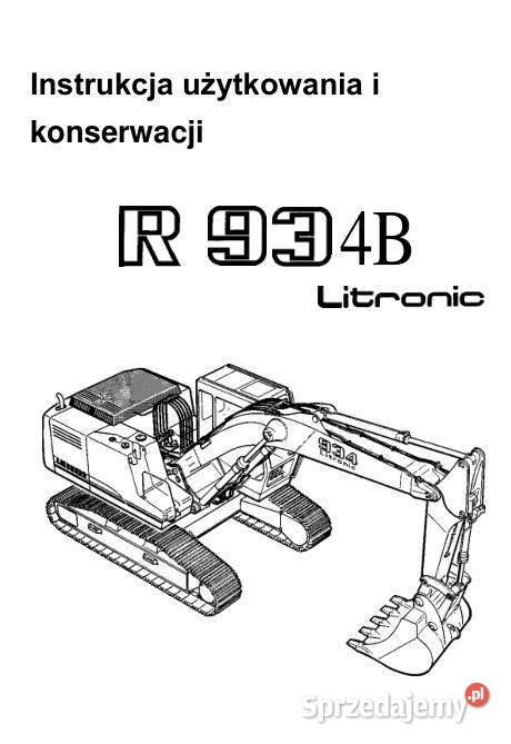 Liebherr R934 R934B instrukcja obsługi Kielce