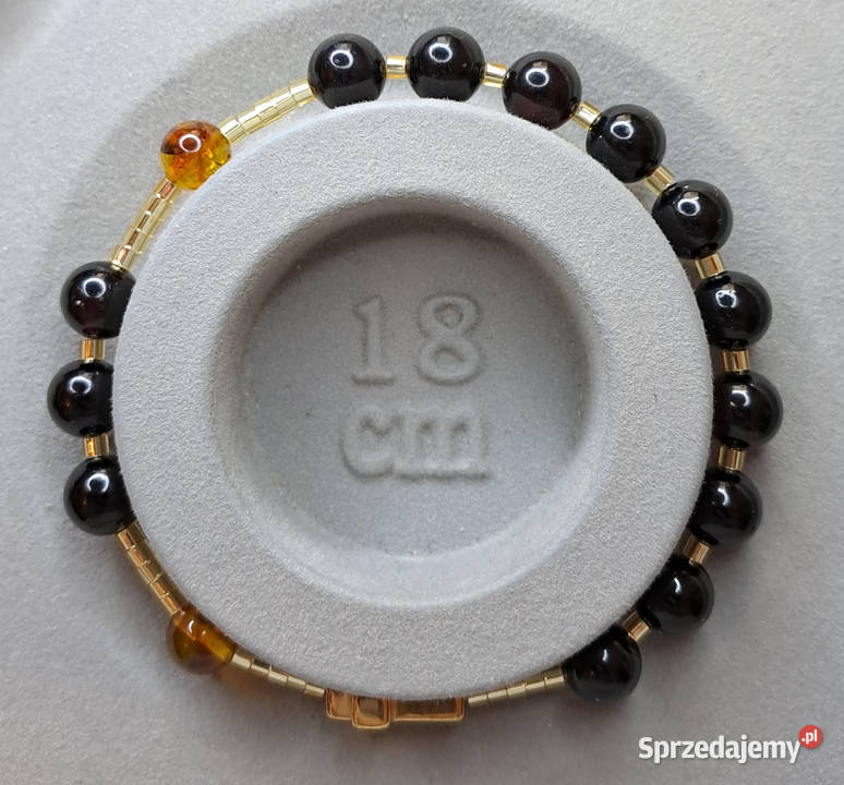 Bransoletka dziesiątka różańca z bursztynu Warszawa