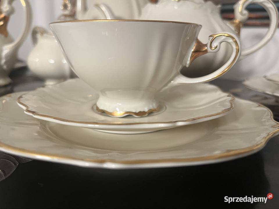 Sorau Carstens serwis Kawa Herbata ecru Drawsko Pomorskie sprzedam