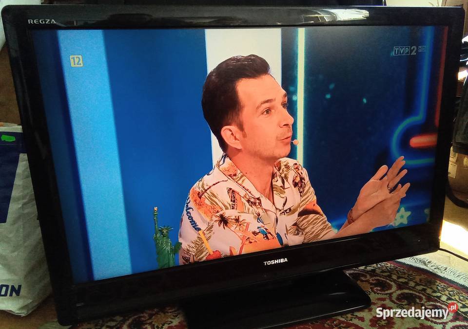 TV 37 Full HD Toshiba Regza z podstawą i pilotem LCD Telewizory Warszawa