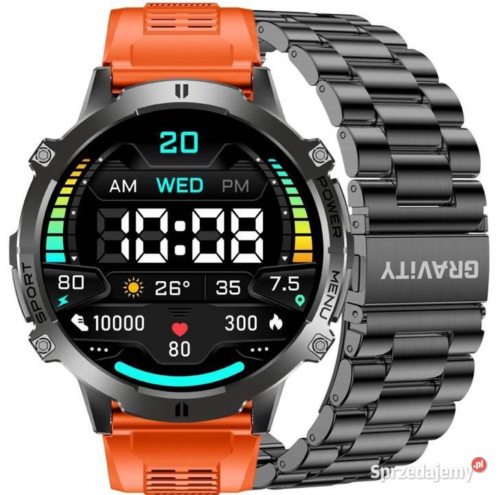 Smartwatch Męski GRAVITY GT425 AMOLED Bluetooth łódzkie