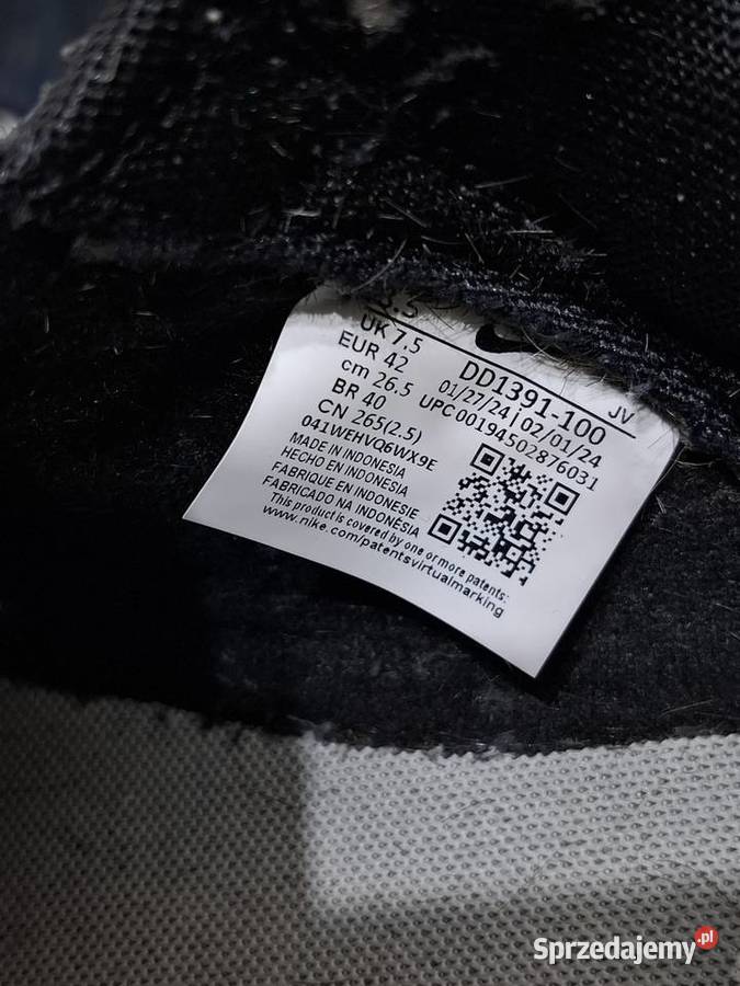 Nike 42 Dunk Low Retro buty sportowe skórzane Kraków