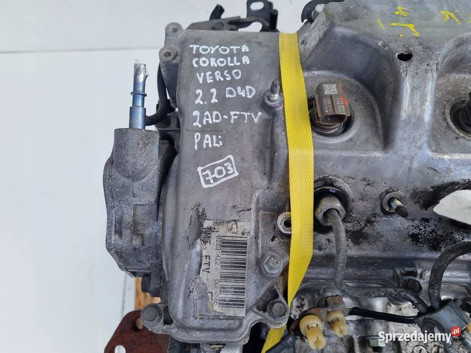 SILNIK KOMPLET Toyota Corolla Verso II 22 D4D Rudka