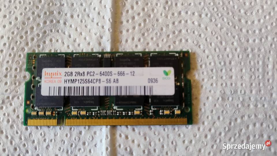 Pamięć RAM 2GB DDR2 SODIMM Pojemność 2GB Pszczyna