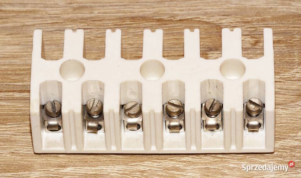 Listwa zaciskowa śrubowa kostka 6 torowa T55 typ śląskie