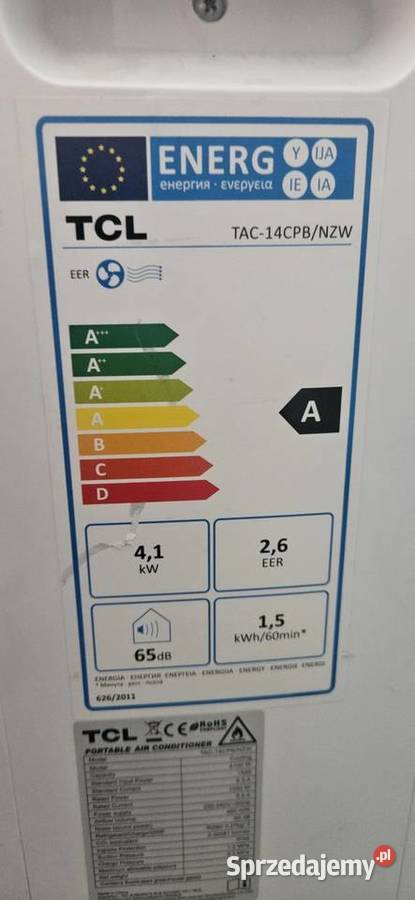 Klimatyzator przenośny TCL TAC14C PB NZW Duża Klimatyzatory Mogielnica