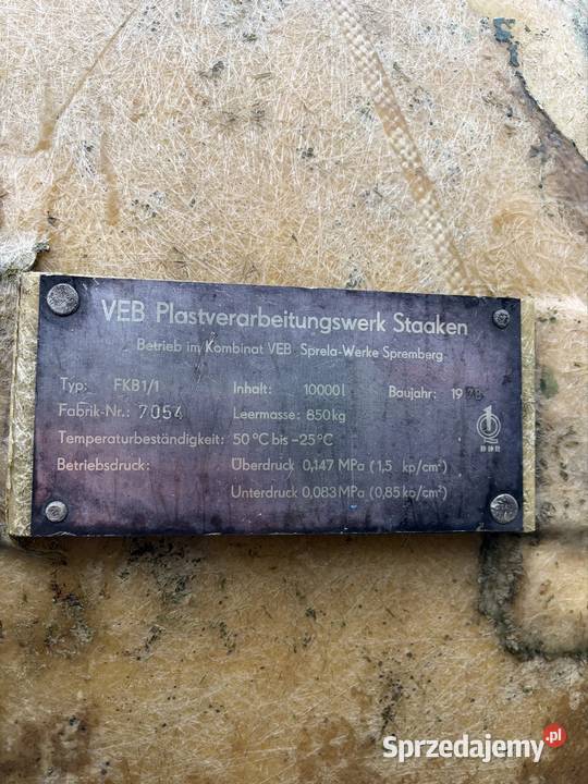 Beczka do wody beczkowóz gnojowicy Fortschritt Mała Słońca