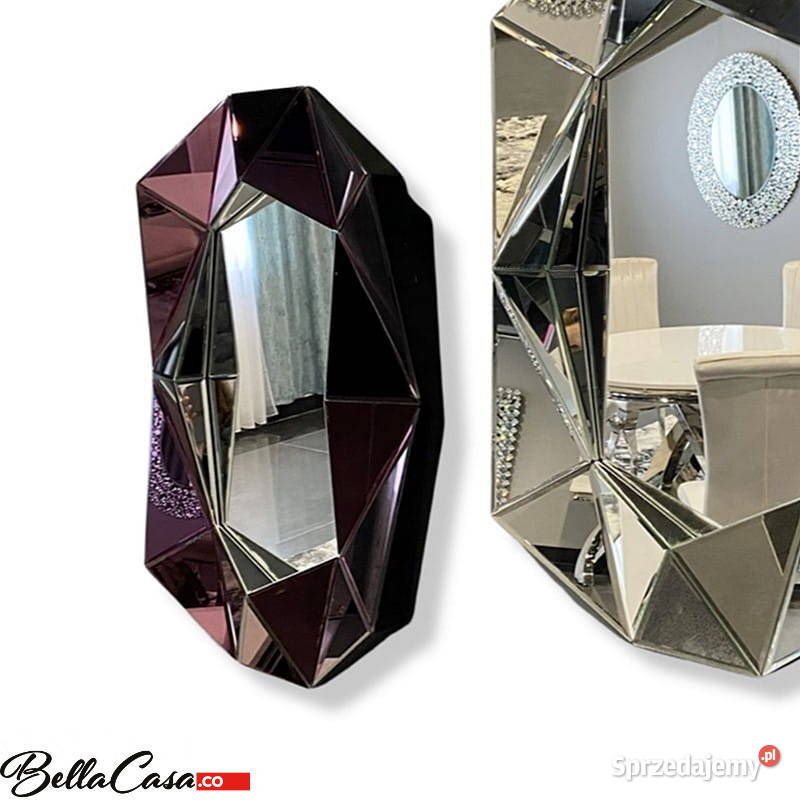 Burgund lustro glamour prostokątne 576x80 5412 Lustra mazowieckie