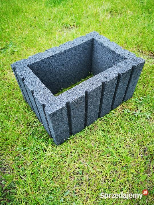 Gazony ogrodowe betonowe prostokątne 40x28x20h Drgicz