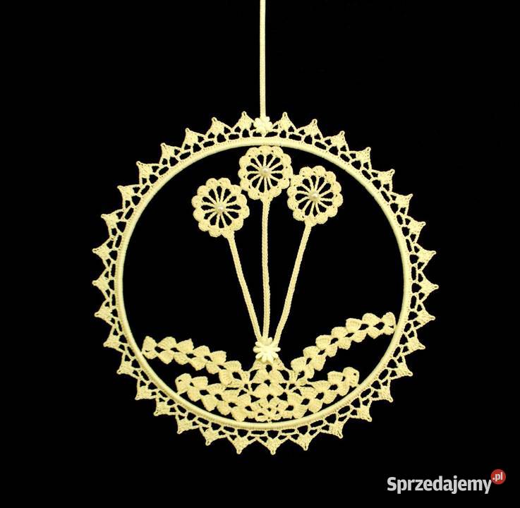 Zawieszka ozdoba na okno szydełkowa 22 Z125 Kluczbork