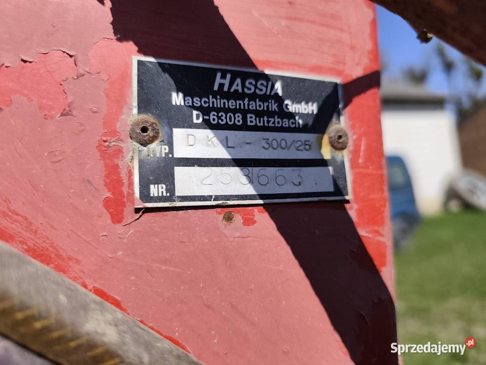 Siewnik zbożowy 3m Hassia DKL300 Kongskilde Wierzchowina