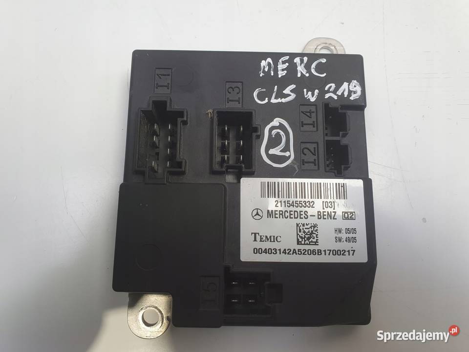 Mercedes CLS C219 W219 MODUŁ FOTELA Sterownik Pozostałe