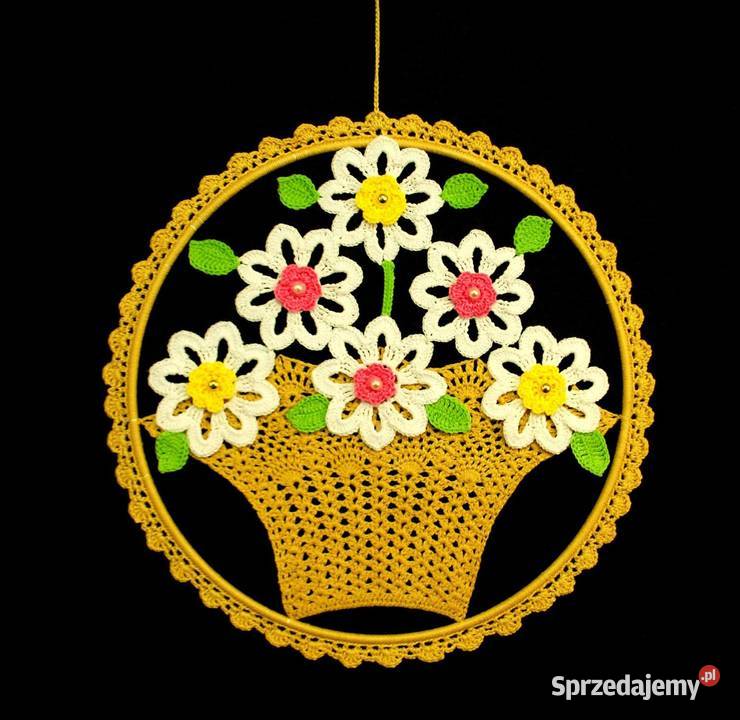 Zawieszka ozdoba na okno szydełkowa 25 Z174 Pozostałe Kluczbork